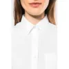 Chemise popeline polycoton manches 3/4 entretien facile femme