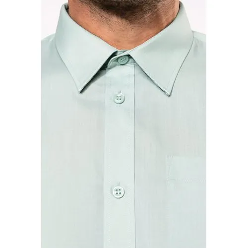 Chemise popeline polycoton manches courtes entretien facile homme