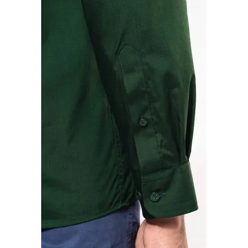 Chemise popeline polycoton entretien facile homme