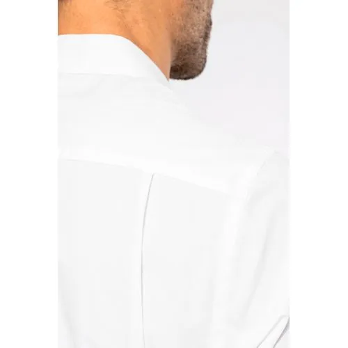 Chemise popeline manches courtes