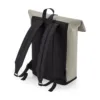 Sac à dos avec rabat roll-top en polyuréthane mat clay 2 Sac à dos avec rabat roll-top en polyuréthane mat
