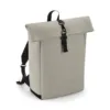 Sac à dos avec rabat roll-top en polyuréthane mat clay 1 Sac à dos avec rabat roll-top en polyuréthane mat