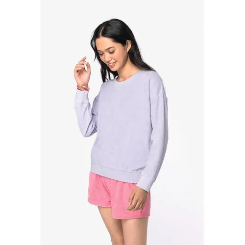 Sweat-shirt écoresponsable en éponge femme