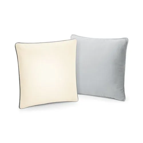 Housse de coussin à bord passepoilé