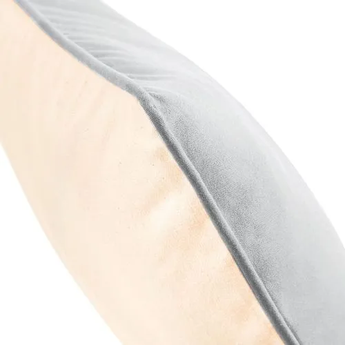 Housse de coussin à bord passepoilé