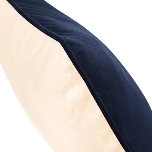 Housse de coussin à bord passepoilé