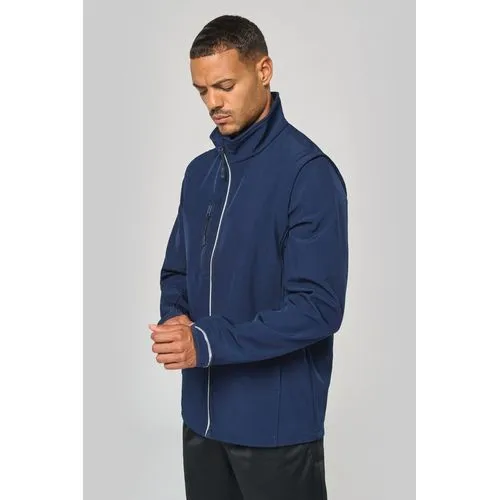 Veste softshell sport manches amovibles unisexe