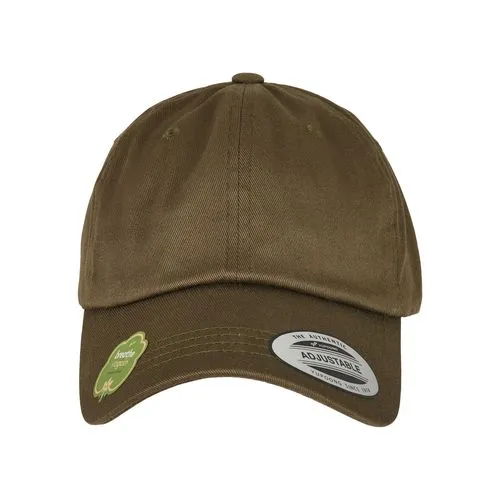 Casquette en coton organique olive foncé 1 Casquette en coton organique