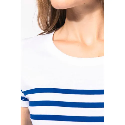 T-shirt marin col rond Bio femme