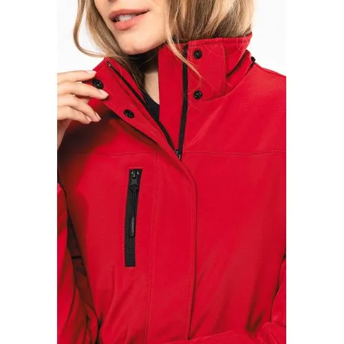 Parka softshell doublée capuche femme