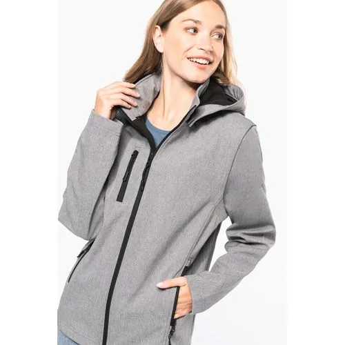 Veste Softshell 3 couches à capuche avec manches amovibles unisexe 10 Veste Softshell 3 couches à capuche avec manches amovibles unisexe