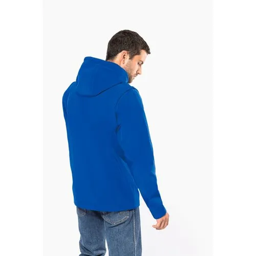 Veste Softshell 3 couches à capuche avec manches amovibles unisexe 3 Veste Softshell 3 couches à capuche avec manches amovibles unisexe