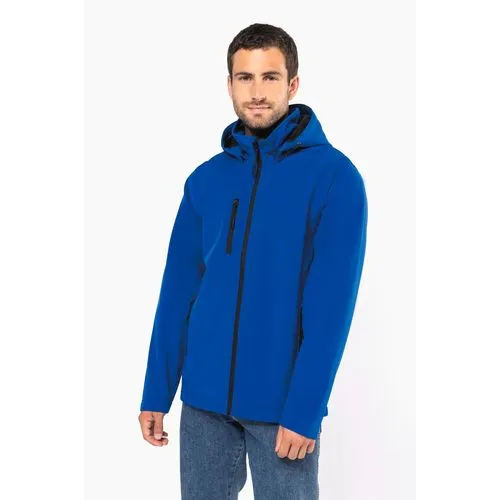 Veste Softshell 3 couches à capuche avec manches amovibles unisexe 2 Veste Softshell 3 couches à capuche avec manches amovibles unisexe
