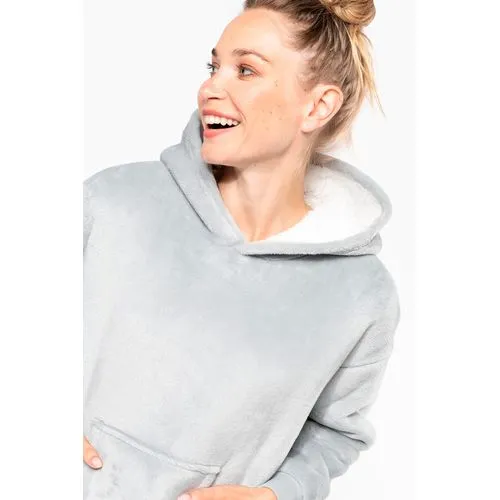 Plaid poncho unisexe