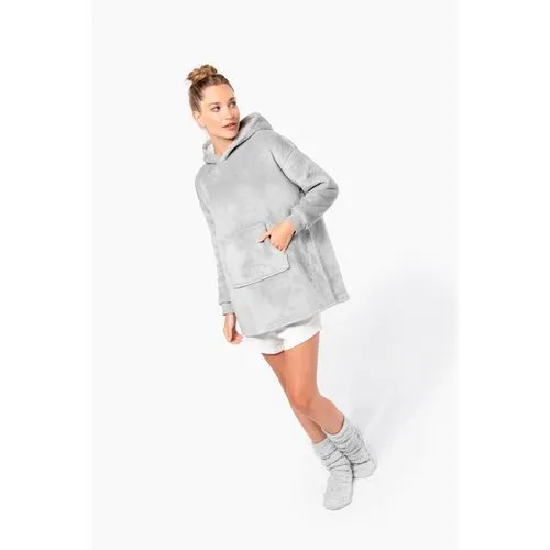 Plaid poncho unisexe