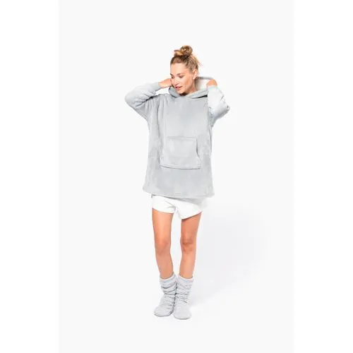 Plaid poncho unisexe