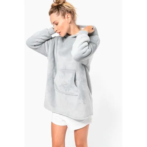 Plaid poncho unisexe