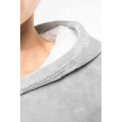 Plaid poncho unisexe