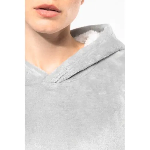 Plaid poncho unisexe