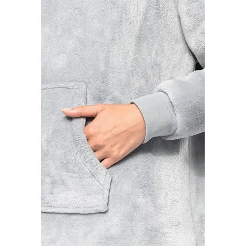 Plaid poncho unisexe