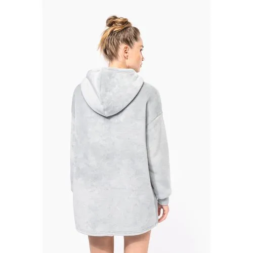 Plaid poncho unisexe