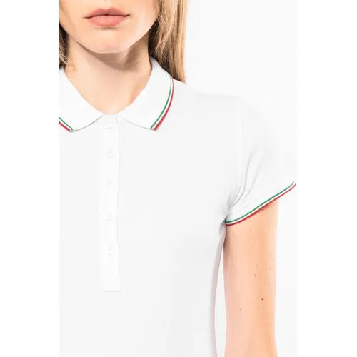 Polo manches courtes femme