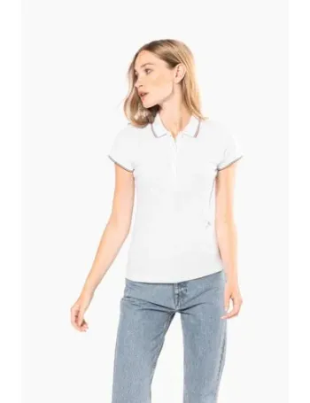 Polo manches courtes femme