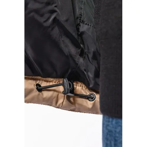 Parka matelassée à capuche bi-ton unisexe