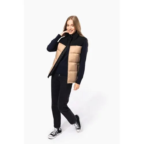 Bodywarmer matelassé bi-ton unisexe