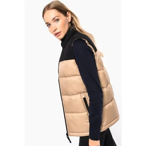 Bodywarmer matelassé bi-ton unisexe