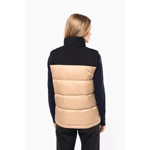Bodywarmer matelassé bi-ton unisexe