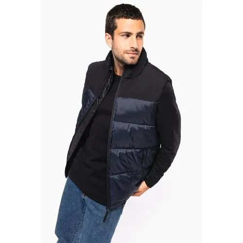 Bodywarmer matelassé bi-ton unisexe