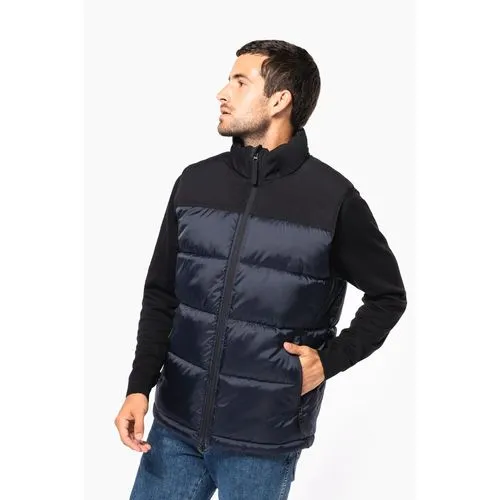Bodywarmer matelassé bi-ton unisexe