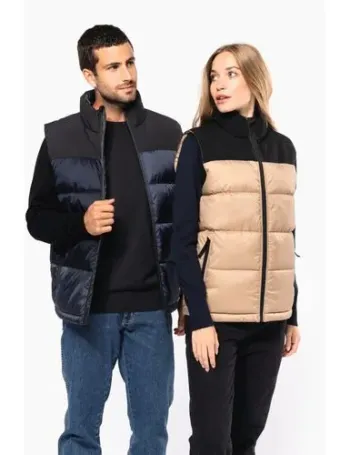 Bodywarmer matelassé bi-ton unisexe 1 Bodywarmer matelassé bi-ton unisexe