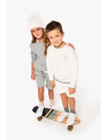 Sweat-shirt écoresponsable à col rond enfant