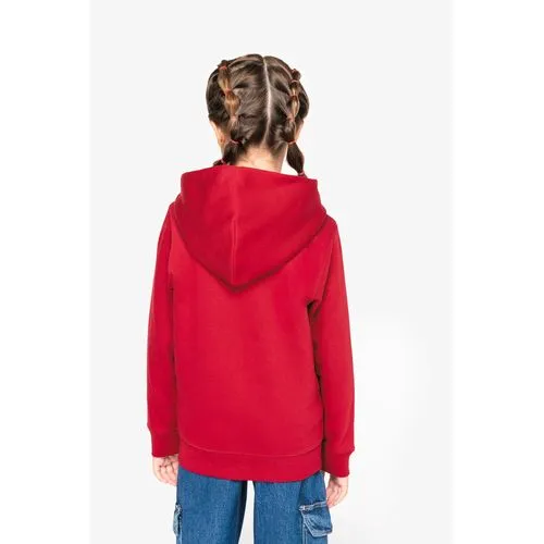 Sweat-shirt écoresponsable zippé à capuche enfant