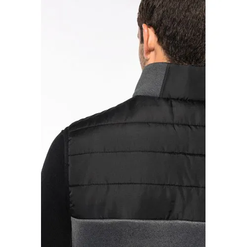 Bodywarmer bi-matière homme