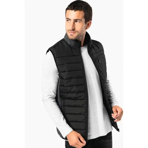 Bodywarmer bi-matière homme