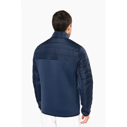 Veste bi-matière homme