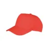Casquette recyclée 5 panneaux rouge 1 Casquette recyclée 5 panneaux