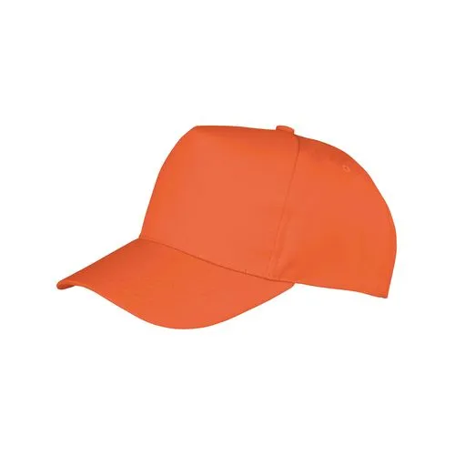 Casquette recyclée 5 panneaux enfant orange 1 Casquette recyclée 5 panneaux enfant