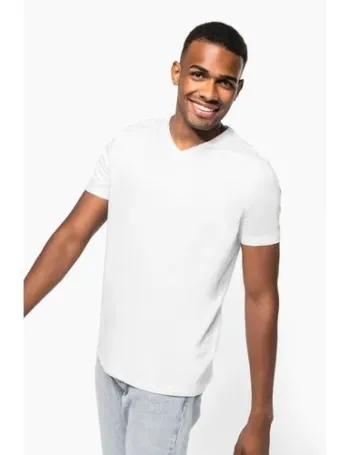 T-shirt manches courtes col V homme