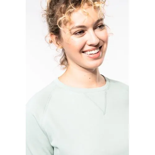 Sweat-shirt Bio col rond manches raglan femme