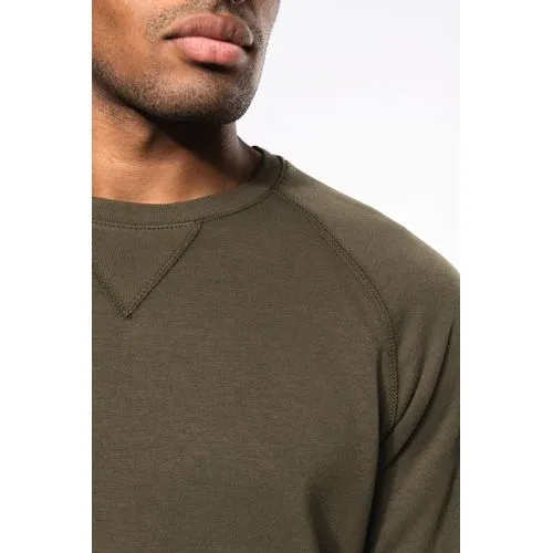 Sweat-shirt Bio col rond manches raglan homme