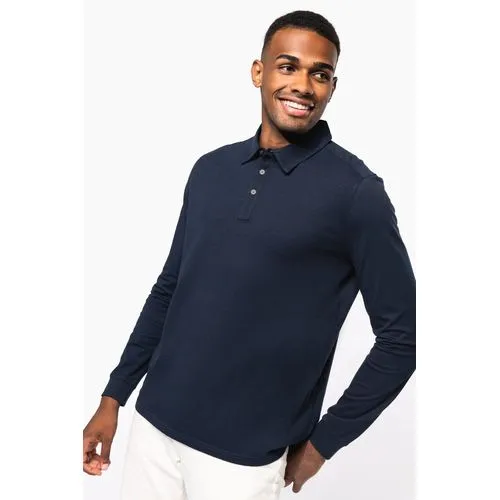Polo jersey manches longues homme