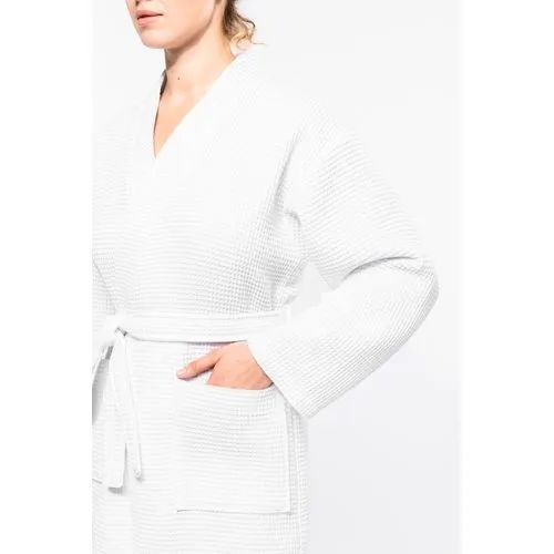 Peignoir kimono nid d'abeille