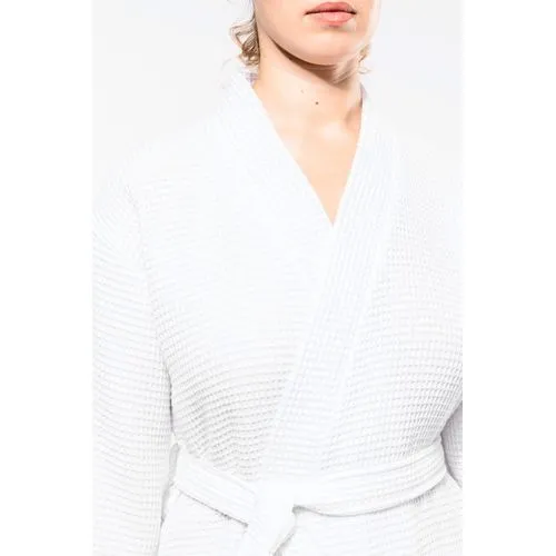 Peignoir kimono nid d'abeille