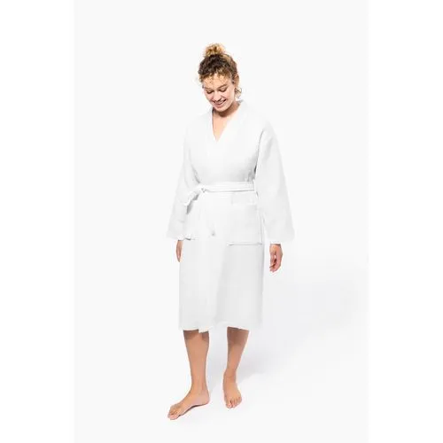 Peignoir kimono nid d'abeille