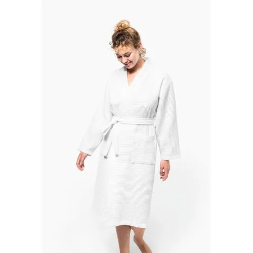 Peignoir kimono nid d'abeille