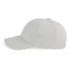 Casquette en coton bio – 6 panneaux gris neige 2 Casquette en coton bio - 6 panneaux